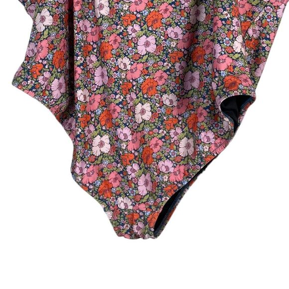 J Crew Liberty Fabrics Plunge One Piece Swimsuit in Meadow Song Size 22 NEW - Picture 8 of 9